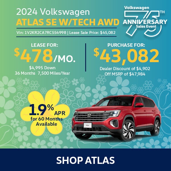 VW Atlas Special Offer Hanover, MA